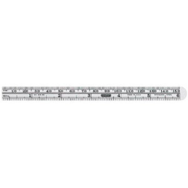 Central Tools General Tools 305ME 6 in. Flexible Stainless Steel Rule 630514